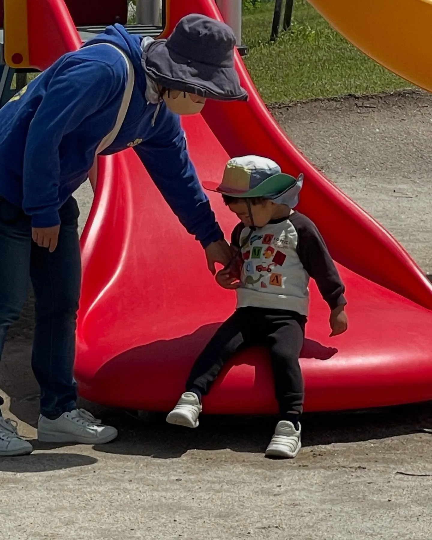 堤下公園に、3月に完成した新しいプレイグランドで、皆毎日楽し...