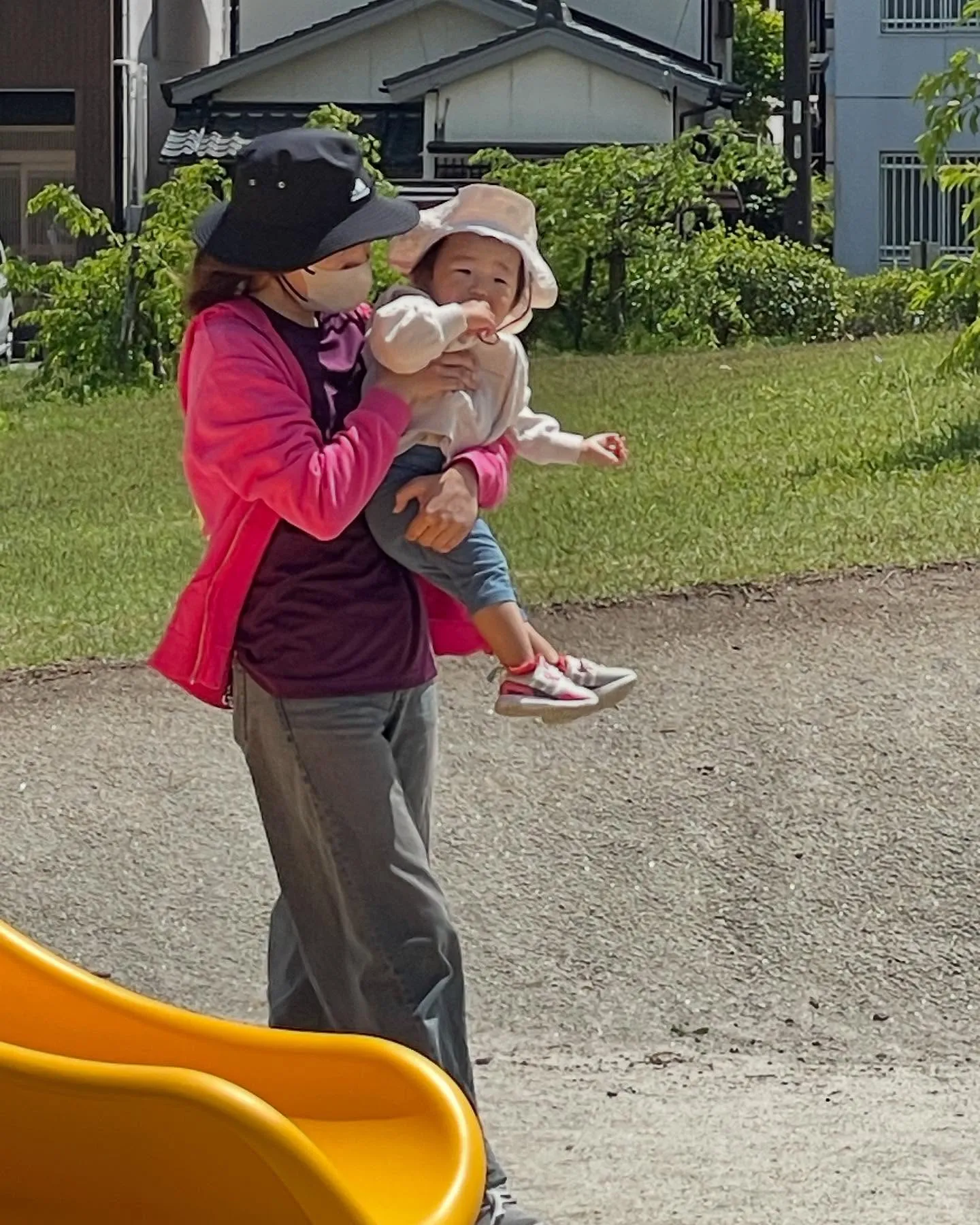 堤下公園に、3月に完成した新しいプレイグランドで、皆毎日楽し...